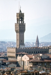 Palazzo Vecchio, view across roofs