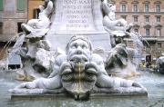 Face on the Pantheon Fountain