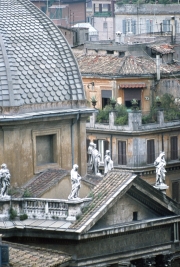 Sta. Maria Dei Miracoli and Roof Garden, from Pincian