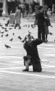 Taking photos in Piazza San Marco