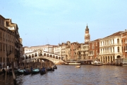 Rialto Bridge, view from down the Grand Canal