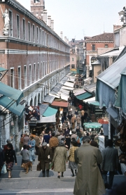 Rialto Bridge, looking down to the Markets
