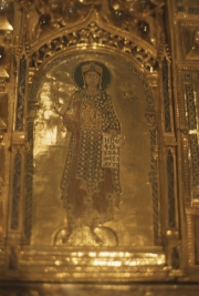 San Marco interior - figure on Pala d&apos;Oro