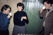 Susan, Margaret and Wal at Youth Hostel