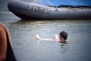 Greta floating
