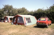 Our tent and car