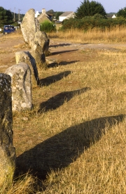 Les Alignements - stone with shadows