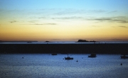 Sunset, leaving St Malo