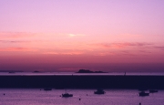 Sunset, leaving St Malo