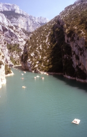 End of the Gorges, beginning of Lac de Ste Croix