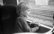 Simon on the train