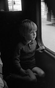 Simon on the train