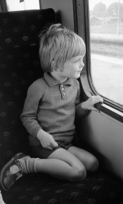 Simon on the train