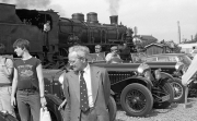 Vintage cars and steam train - Nene Valley Railway