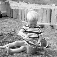 Simon with bucket