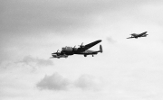 Lancaster bomber, Spire and Hurricane