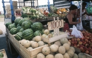 Bibione market - melons