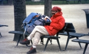Woman reading, by Notre-Dame