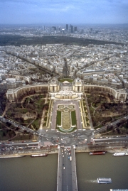 Palais de Chaillot and La Defense, from Eiffel Tower