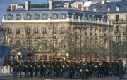 Band at Arc de Triomphe for a State Visit