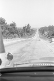 Long straight road near Alencon
