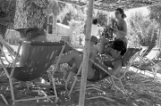 In the shade