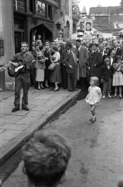 Soho Fair skiffle band, little girl dancing